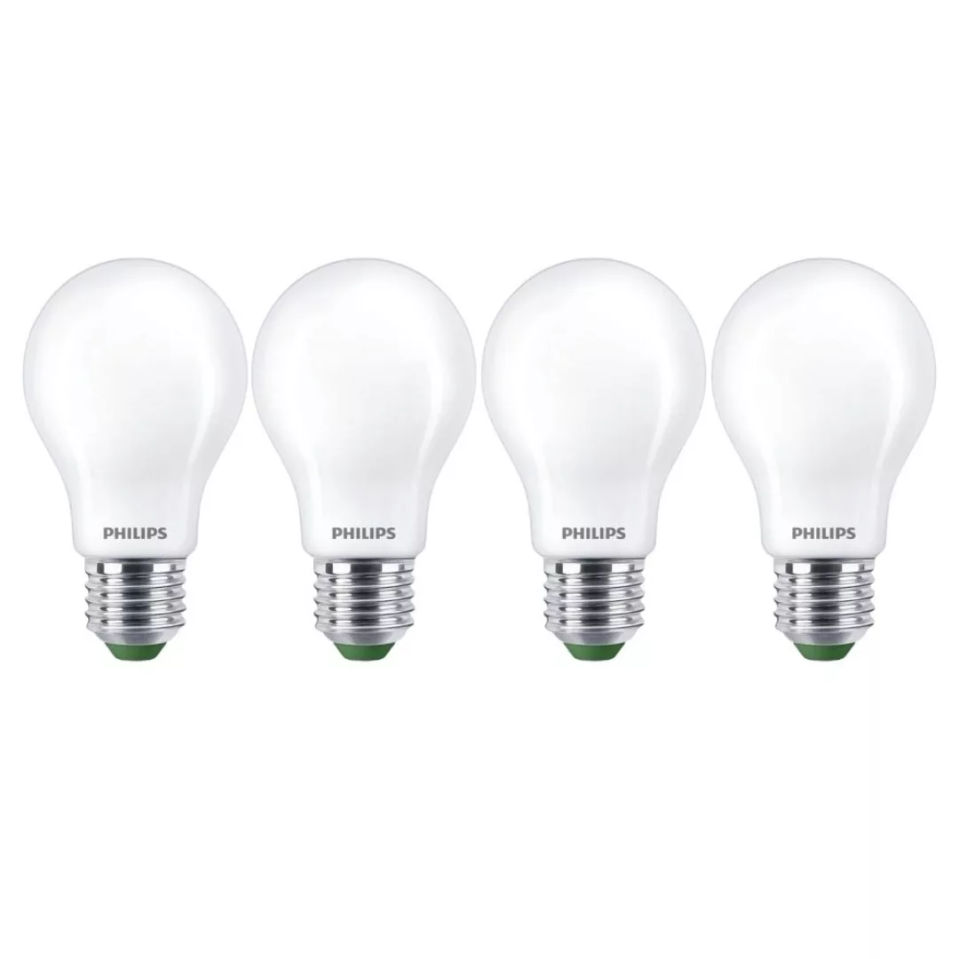 Philips LED Lampe E27 Birne A60 Ultra Efficient 7,3W 1535lm 2700K Viererpac günstig online kaufen