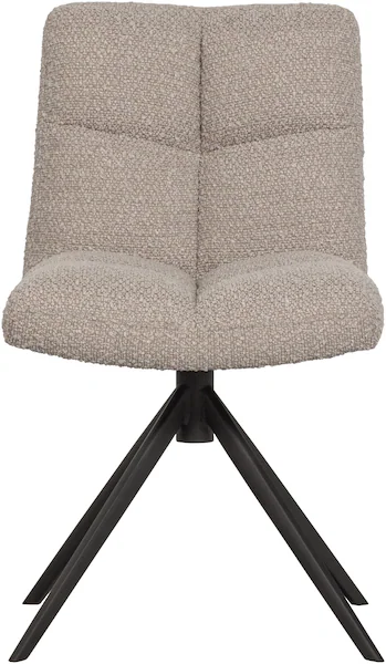 WOOOD Drehstuhl "Vinny", Strukturstoff, mit Drehfuß, Breite 48 cm günstig online kaufen