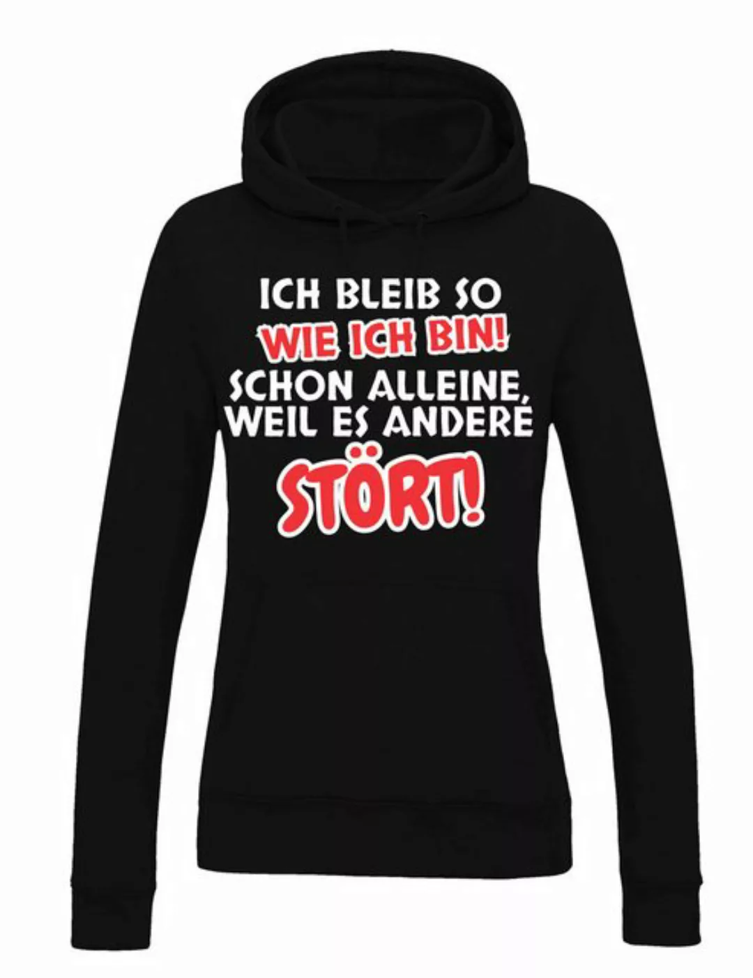 Youth Designz Kapuzenpullover "Ich bleibe so wie ich bin" Damen Hoodie Pull günstig online kaufen