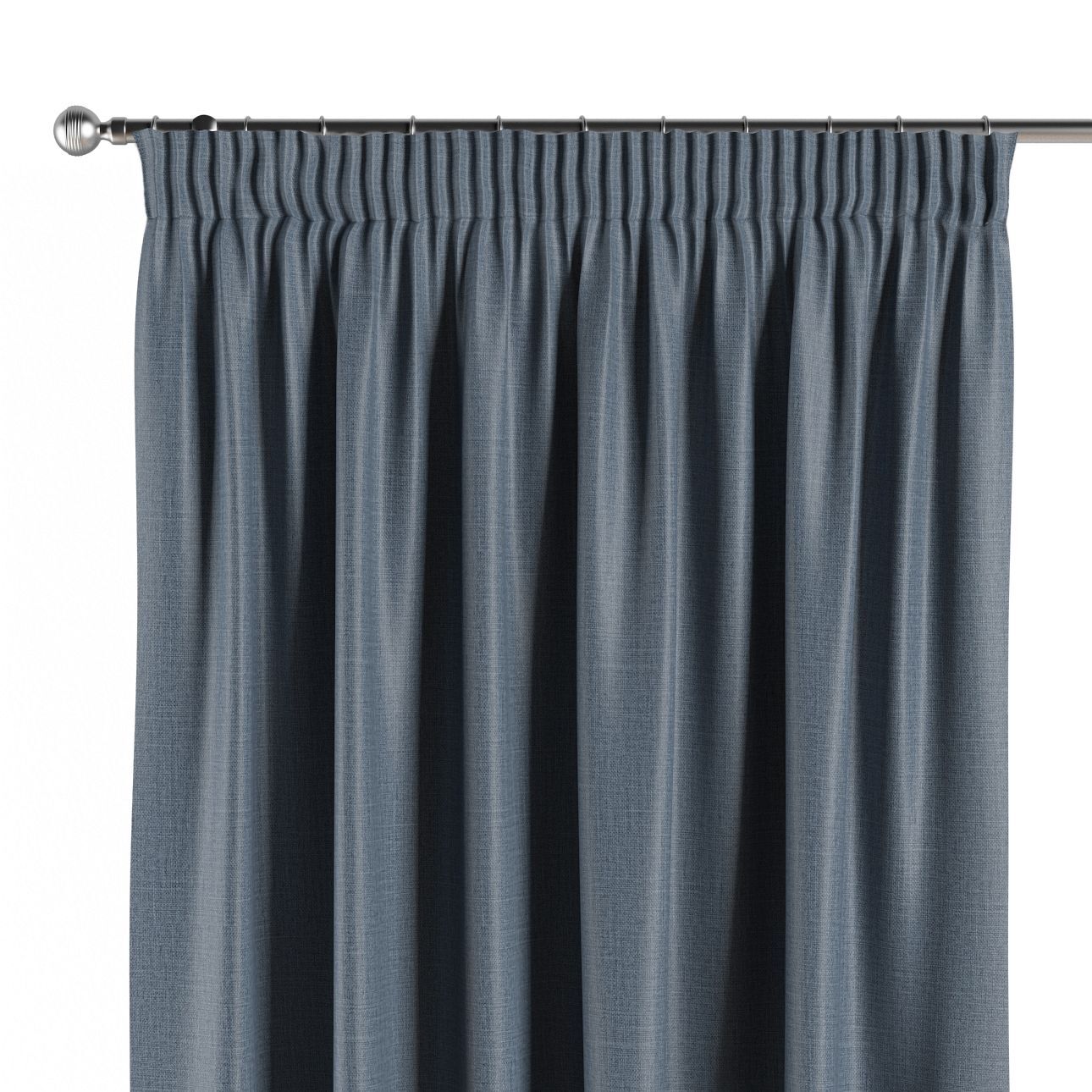Vorhang mit Kräuselband, dunkelblau, Blackout (verdunkelnd) (269-67) günstig online kaufen