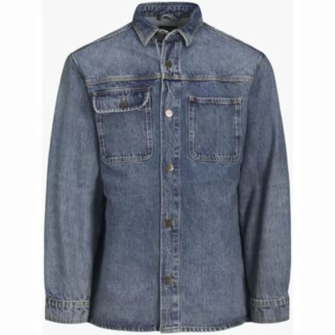 Jack & Jones  Hemdbluse 12252698 SCOTT OVERSHIRT-BLUE DENIM günstig online kaufen