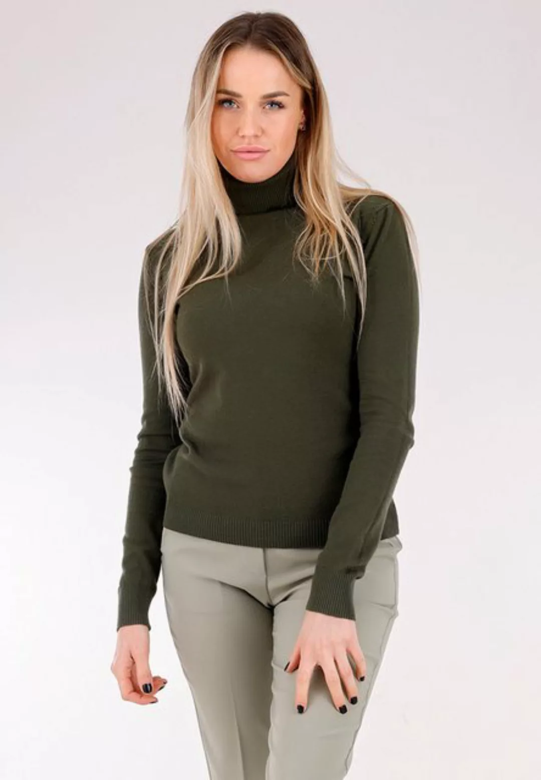 YC Fashion & Style Rollkragenpullover Basic Rollkragenpullover aus Feinstri günstig online kaufen