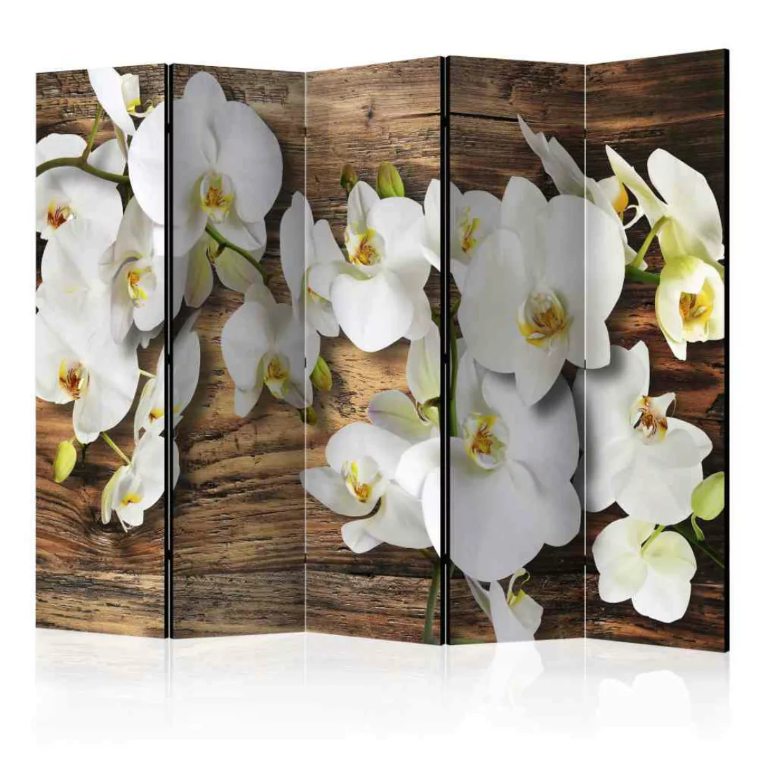 Paravent Trennwand mit Orchideen Motiv modern günstig online kaufen