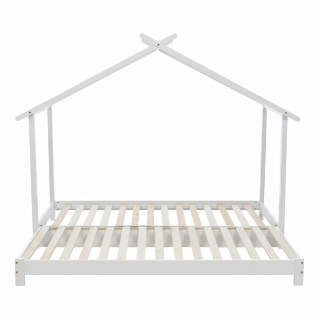 XDeer Massivholzbett Hausbett 90 /180 x 190cm Holz Kinderbett für Jungen&Mä günstig online kaufen