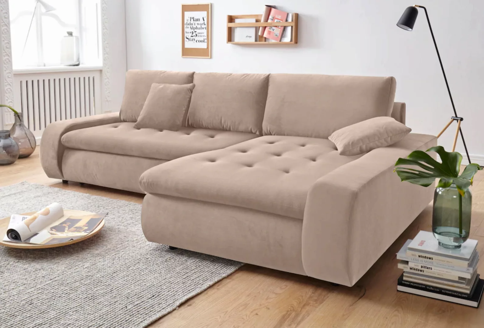 TRENDMANUFAKTUR Ecksofa "Indie II, tolle Detailverarbeitung, bequem und kom günstig online kaufen