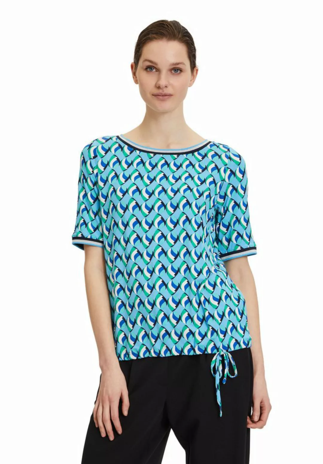 Betty Barclay Kurzarmshirt Betty Barclay Casual-Shirt mit Tunnelzug (1-tlg) günstig online kaufen