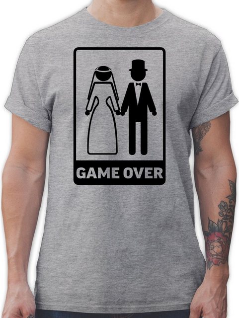 Shirtracer T-Shirt Game Over JGA Männer günstig online kaufen