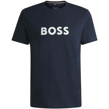 BOSS  T-Shirt Contrast Logo RN T-Shirt Navy günstig online kaufen