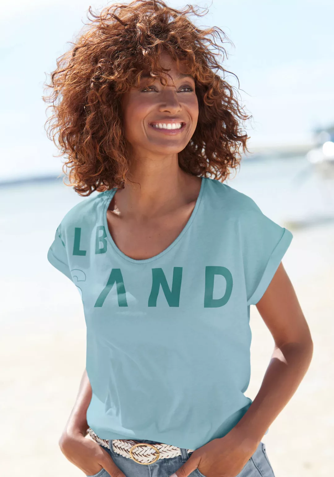 Elbsand T-Shirt, aus weichem Jersey, Kurzarmshirt, sportlich und bequem günstig online kaufen