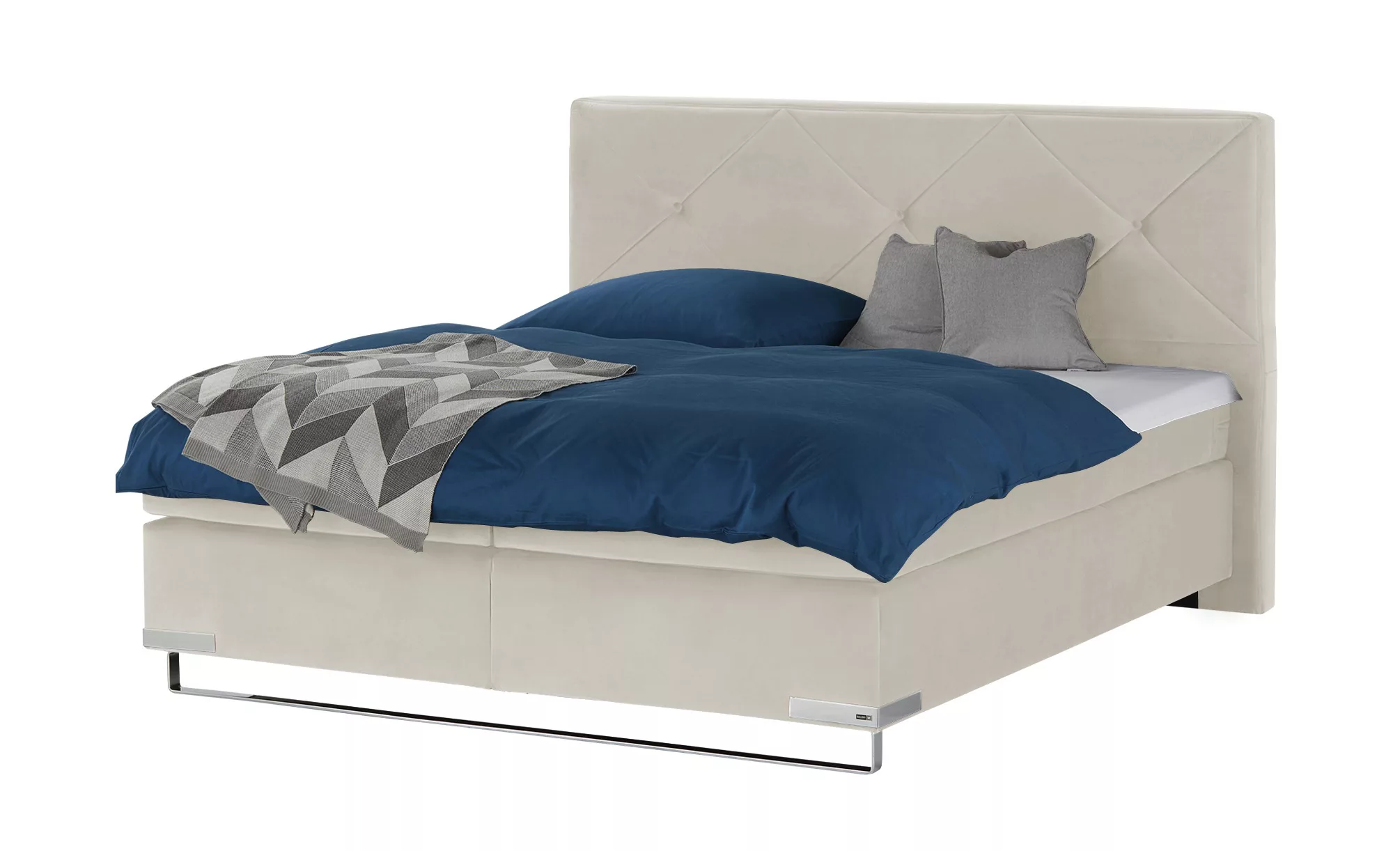 Gallery M Boxspringbett Standardversion Dubai  ¦ creme ¦ Maße (cm): B: 217 günstig online kaufen