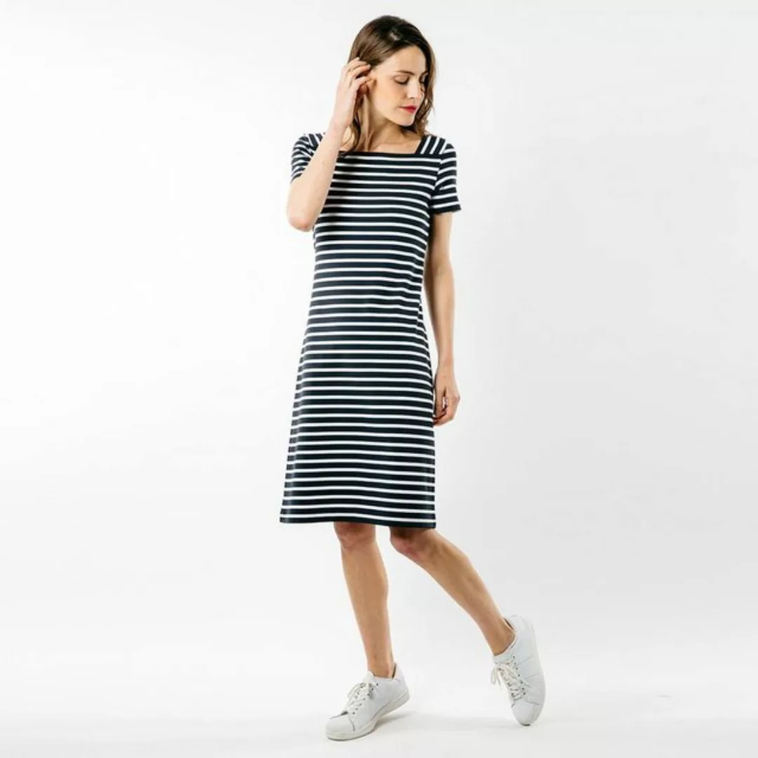 Saint James Shirtkleid 5527 Damen Kleid mit Streifen und eckigem Ausschnitt günstig online kaufen