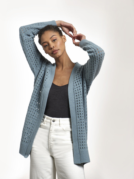 Circular Fashion Strickjacke - Waterfront Cardigan - Leichte Oversized Pass günstig online kaufen