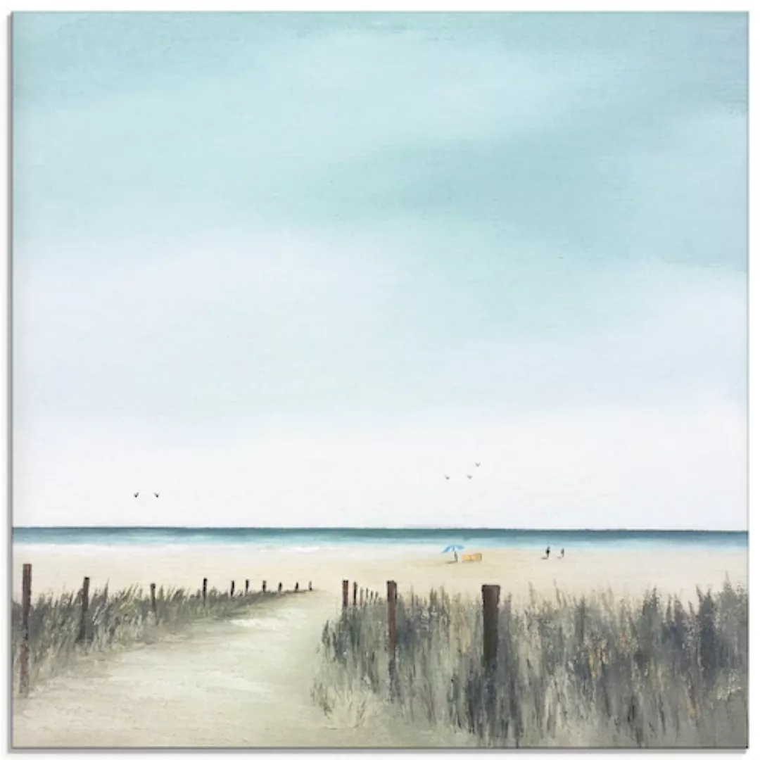 Artland Glasbild "Sonniger Morgen II", Strand, (1 St.), in verschiedenen Gr günstig online kaufen