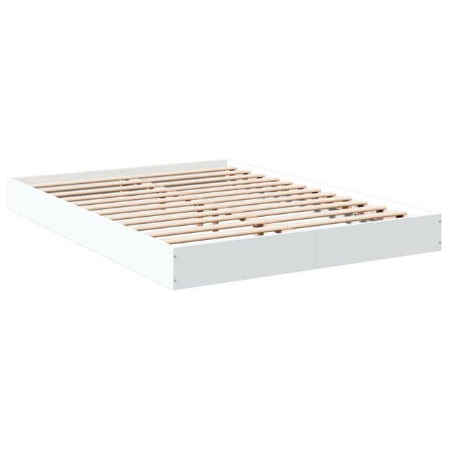 vidaXL Bett Bettgestell Weiß 120x190 cm Holzwerkstoff günstig online kaufen