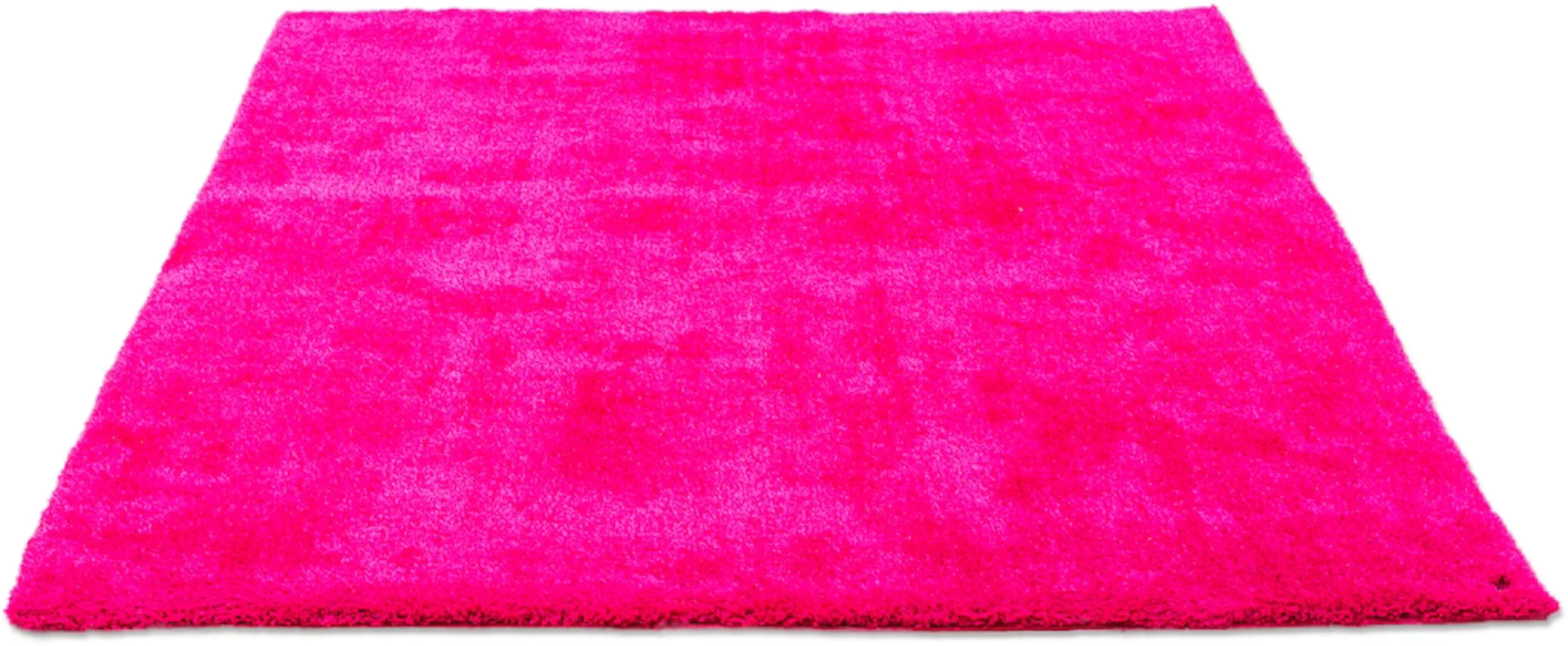 TOM TAILOR HOME Hochflor-Teppich »Soft«, rechteckig, handgetuftet, Uni-Farb günstig online kaufen