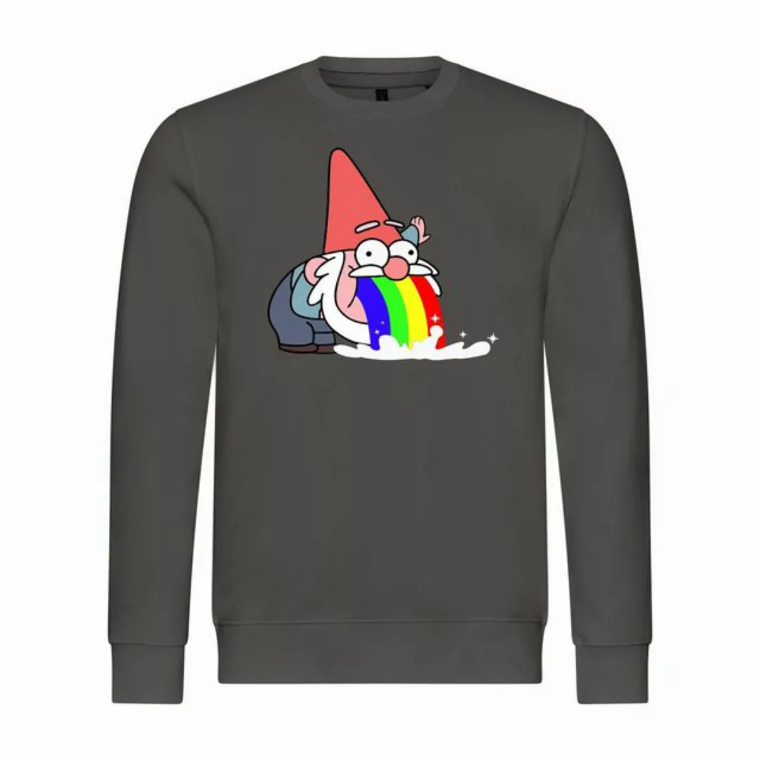 deinshirt Rundhalspullover Herren Sweatshirt Kotzender Zwerg Mit Print Moti günstig online kaufen