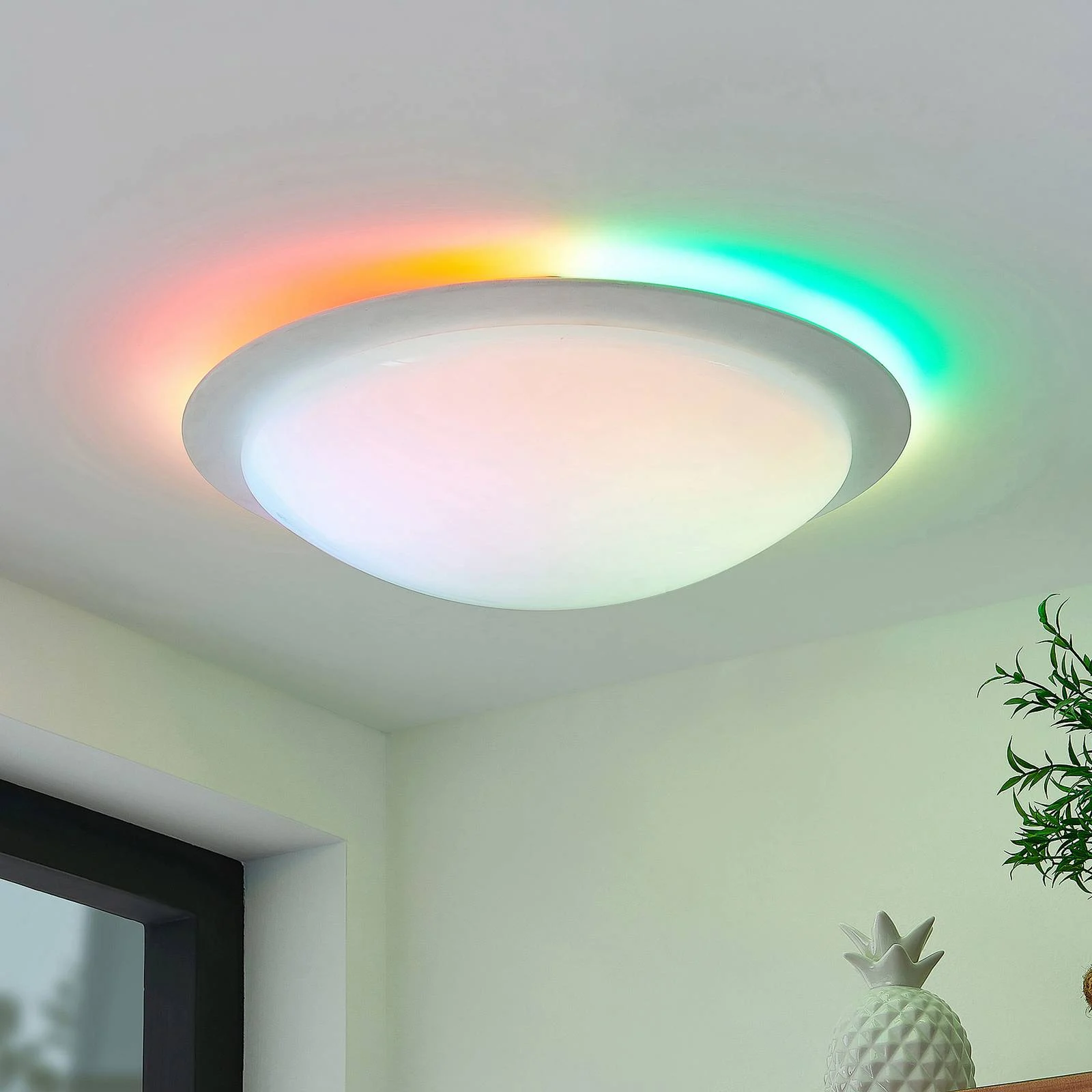 Lindby Aurela LED-Deckenlampe CCT RGB Ø 42,5 cm günstig online kaufen