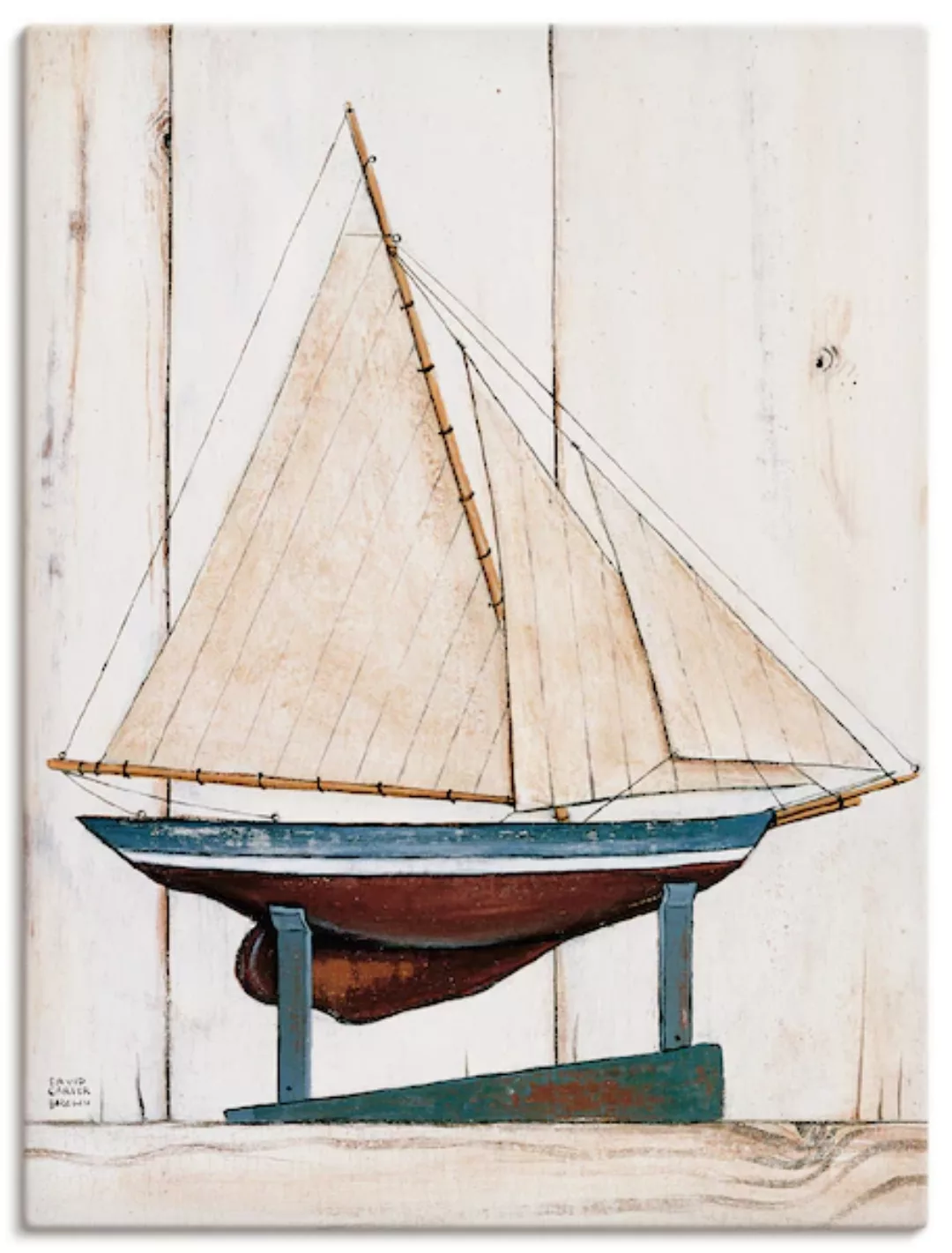 Artland Leinwandbild »Rennjacht«, Boote & Schiffe, (1 St.), auf Keilrahmen günstig online kaufen