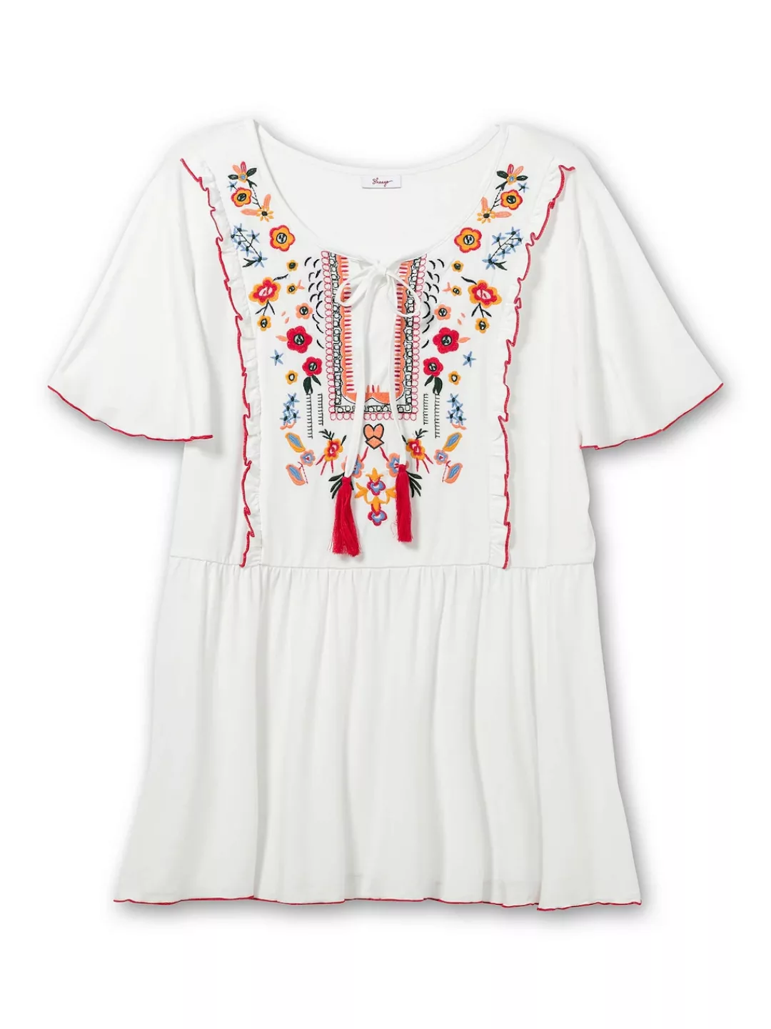 sheego by Joe Browns Blusenshirt "Große Größen", mit Blumenstickerei und Fl günstig online kaufen