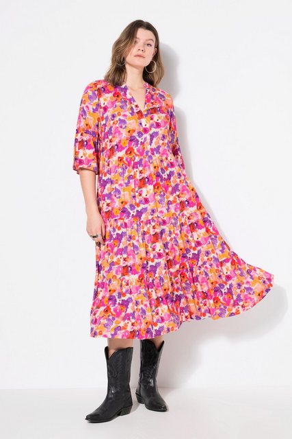 Studio Untold Maxikleid Maxikleid Flower-Print Volants günstig online kaufen