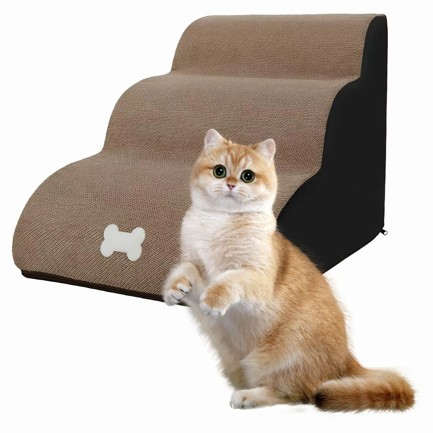 MODFU Hunderampe 3-Stufig Hundetreppe Haustiertreppe Hunde günstig online kaufen