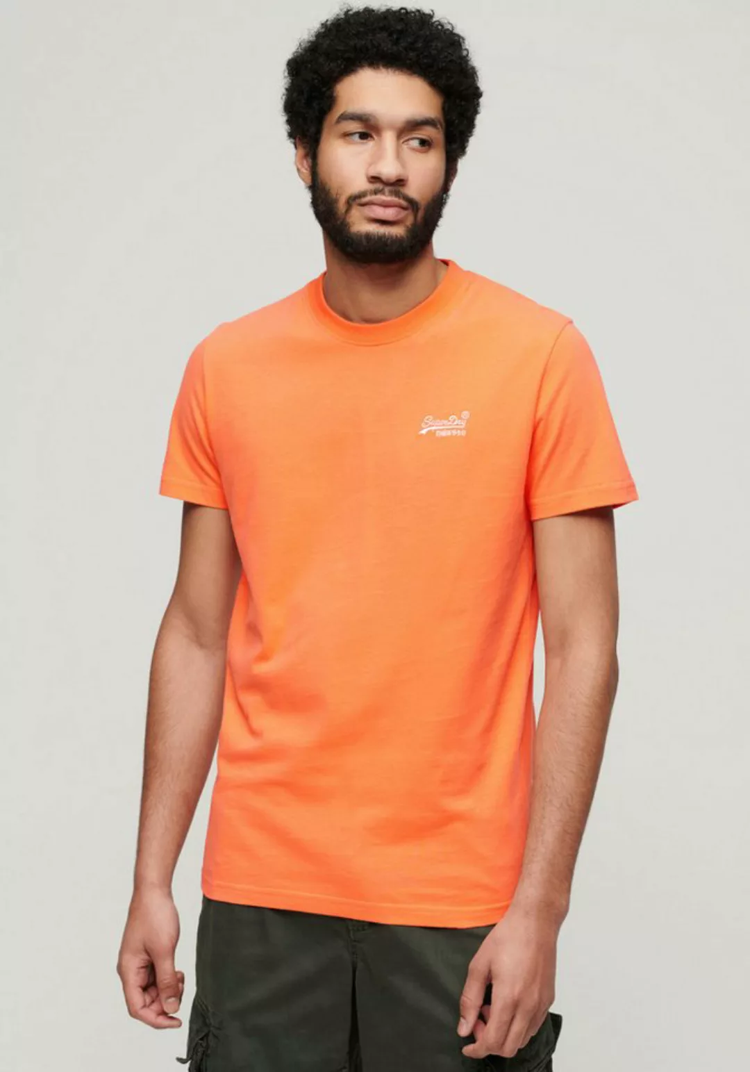 Superdry Rundhalsshirt Organic Cotton Essential Logo T-Shirt günstig online kaufen