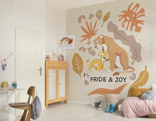 Komar Vlies Fototapete Disney The Lion King My Pride And Joy Beige-Orange günstig online kaufen