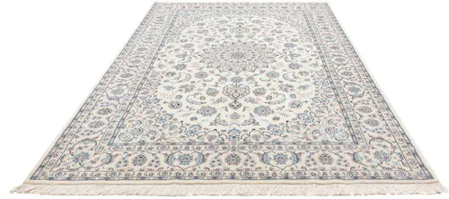 morgenland Wollteppich »Nain 9la Medaillon Beige 299 x 200 cm«, rechteckig, günstig online kaufen