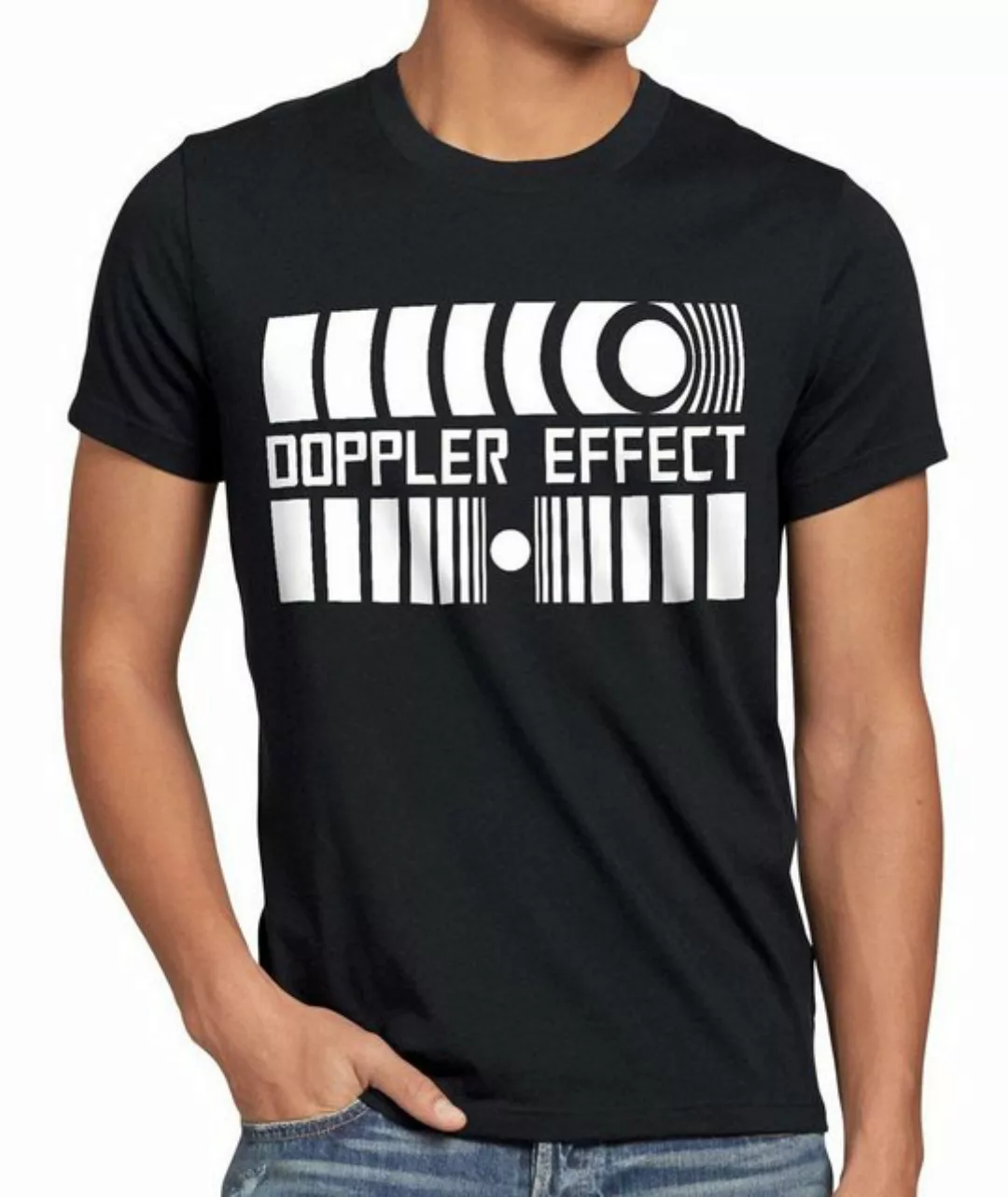 Print-Shirt Herren T-Shirt Doppler Effects Sheldon Cooper Big Bang Schall t günstig online kaufen