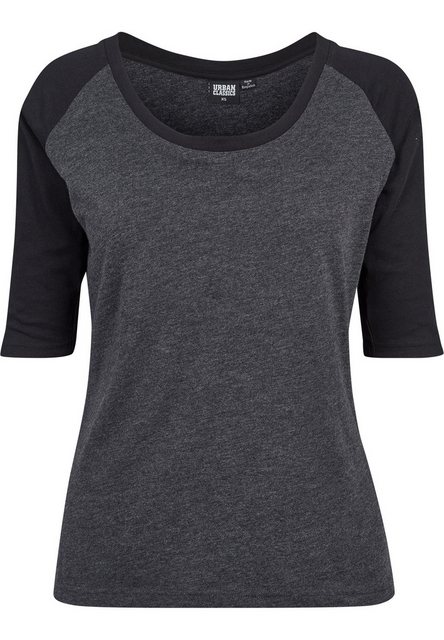 URBAN CLASSICS T-Shirt TB733 - Ladies 3/4 Contrast Raglan Tee charcoal/blac günstig online kaufen