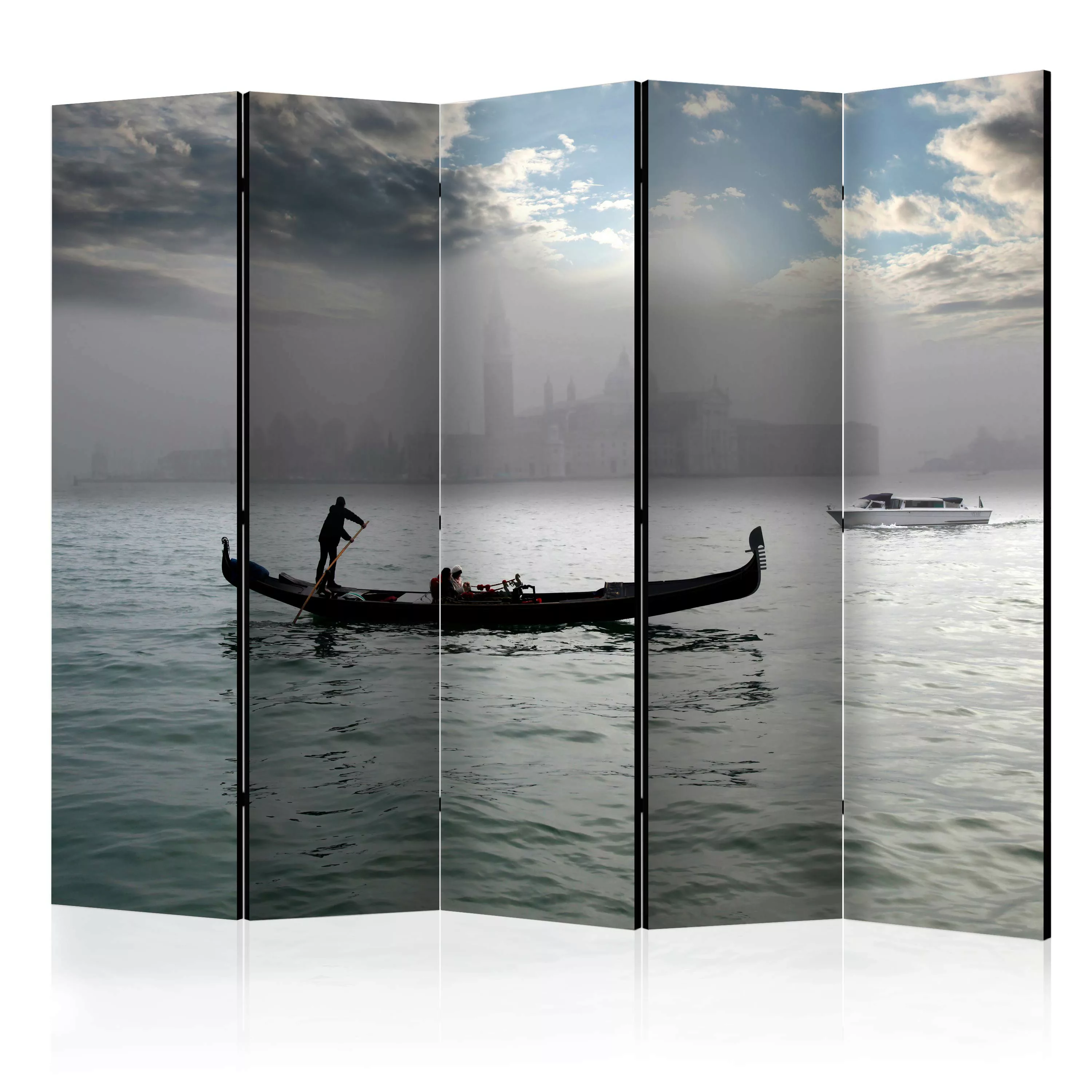 5-teiliges Paravent - Gondola Ride In Venice Ii [room Dividers] günstig online kaufen