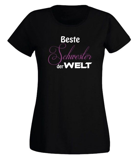 G-graphics T-Shirt Damen T-Shirt - Beste Schwester der Welt Slim-fit-Shirt, günstig online kaufen