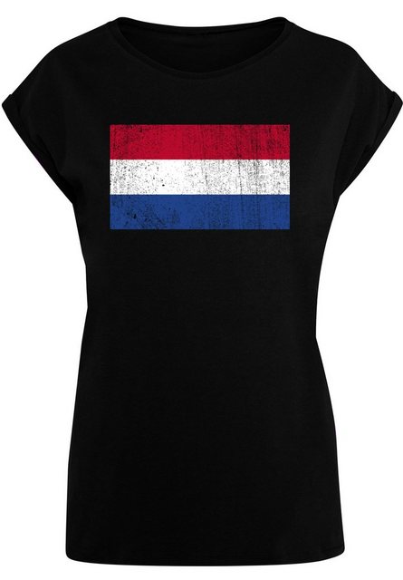 F4NT4STIC T-Shirt "Netherlands NIederlande Holland Flagge distressed", Prin günstig online kaufen