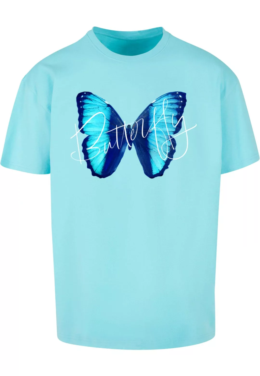 Merchcode T-Shirt "Merchcode Herren Butterfly Blue Heavy Oversized Tee", (1 günstig online kaufen