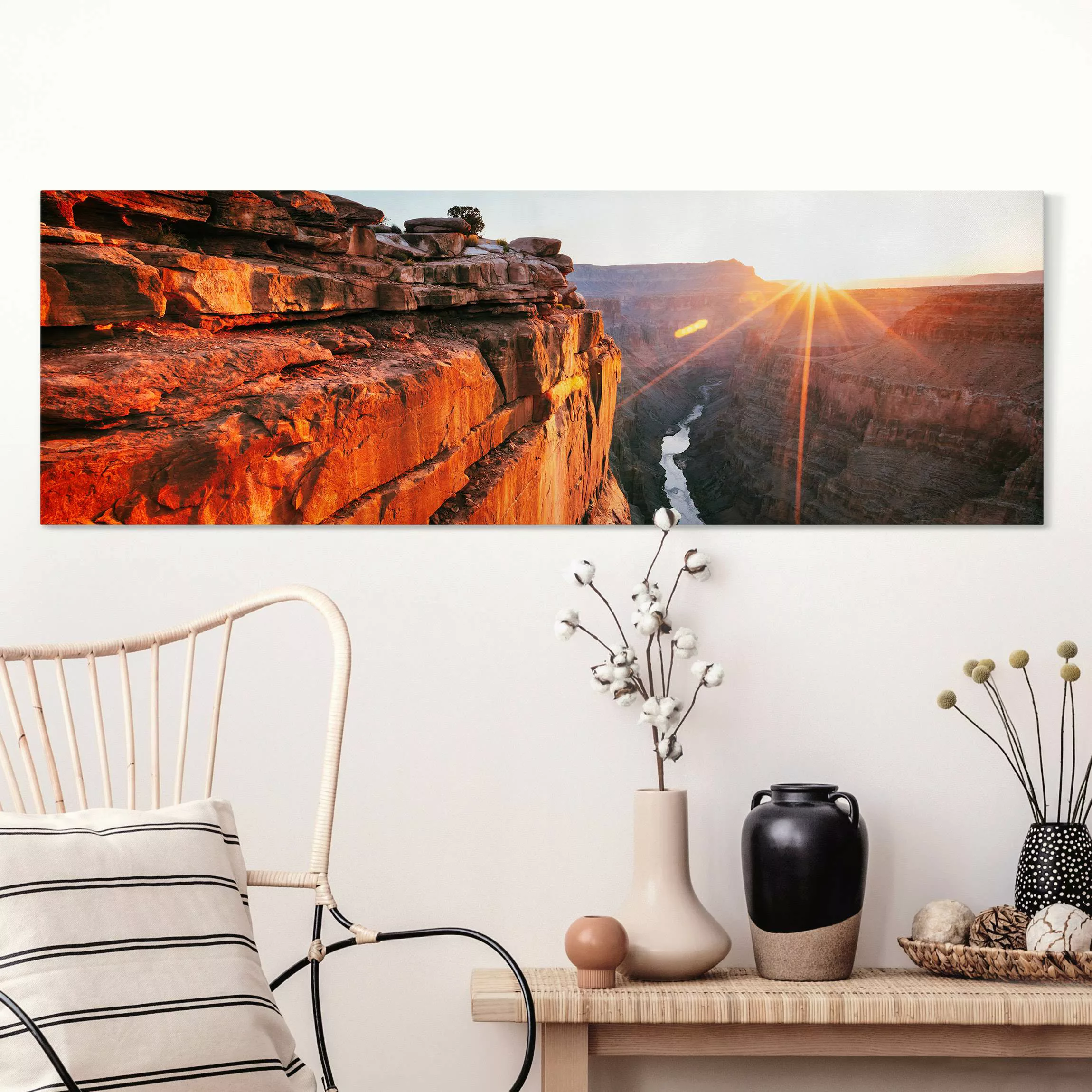 Leinwandbild Sonne im Grand Canyon günstig online kaufen