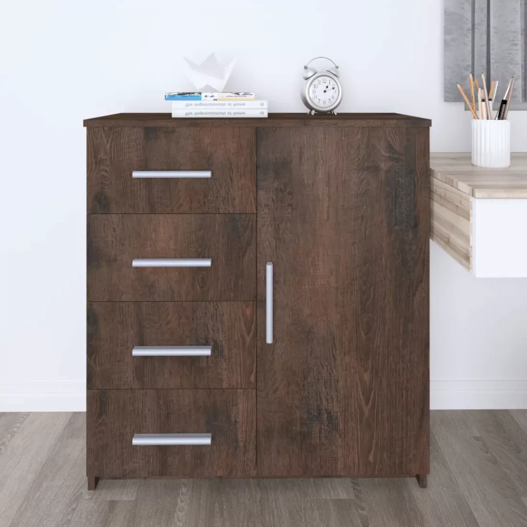 Vidaxl Sideboard Räuchereiche 79x35x88 Cm Spanplatte günstig online kaufen