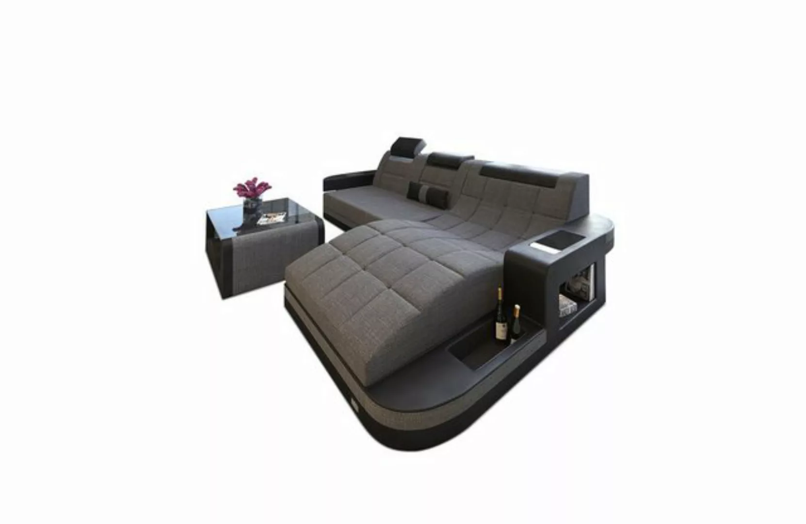 Sofa Dreams Ecksofa Polster Stoffsofa Couch Wave L Form H Strukturstoff Sto günstig online kaufen