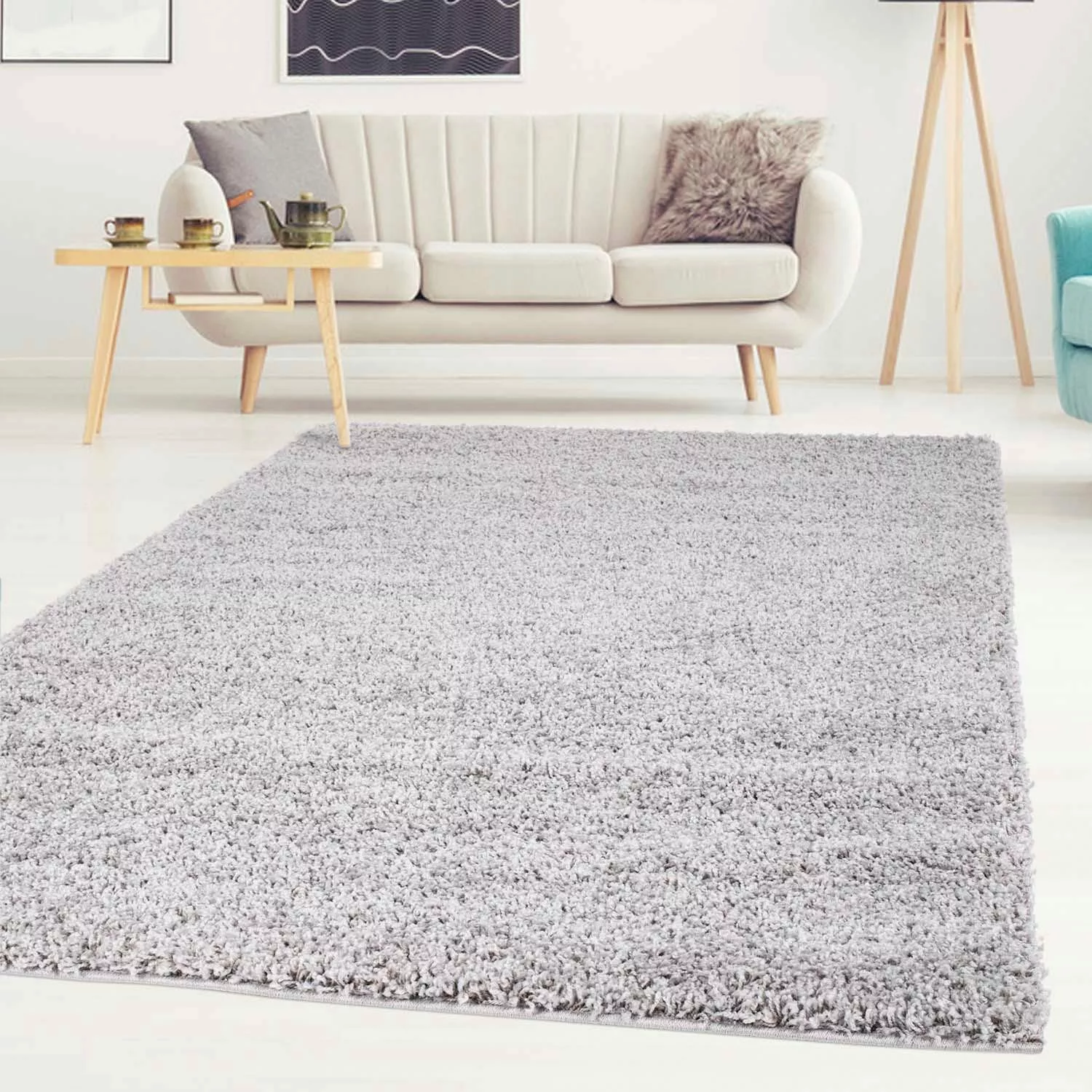 Carpet City Hochflor-Teppich Shaggi uni 500, günstig online kaufen
