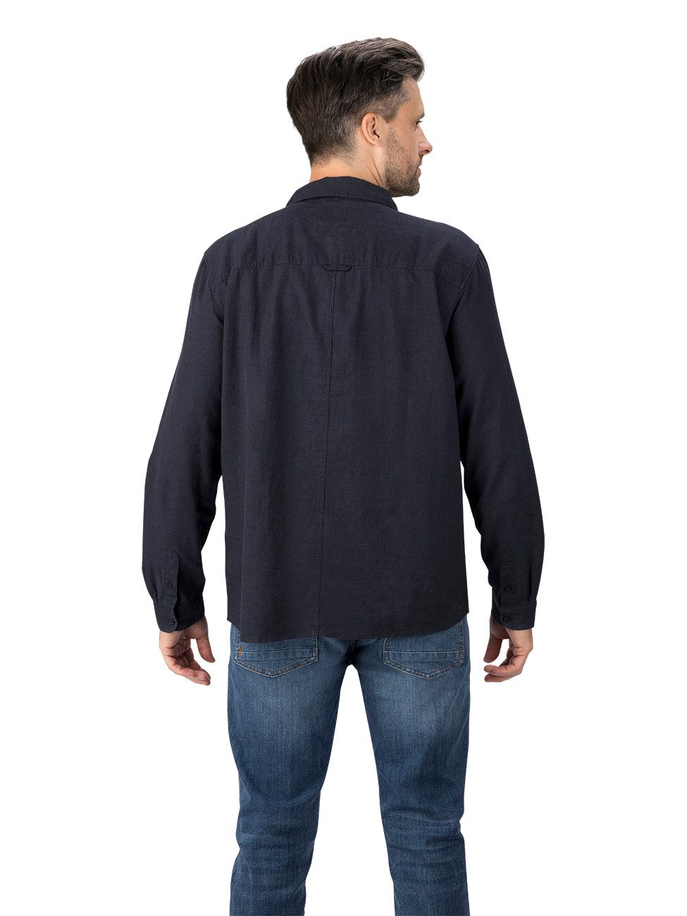 riverso Langarmhemd riverso Herren Leinen Hemd günstig online kaufen