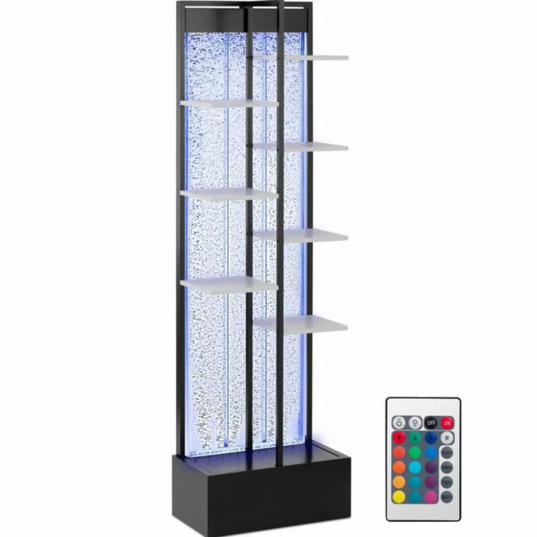 Uniprodo Standvitrine Regal mit Wasserwand LED / RGB Fernbedienung 55 x 30 günstig online kaufen