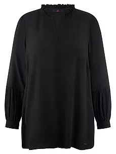 Bluse V-Ausschnitt Emilia Lay schwarz günstig online kaufen