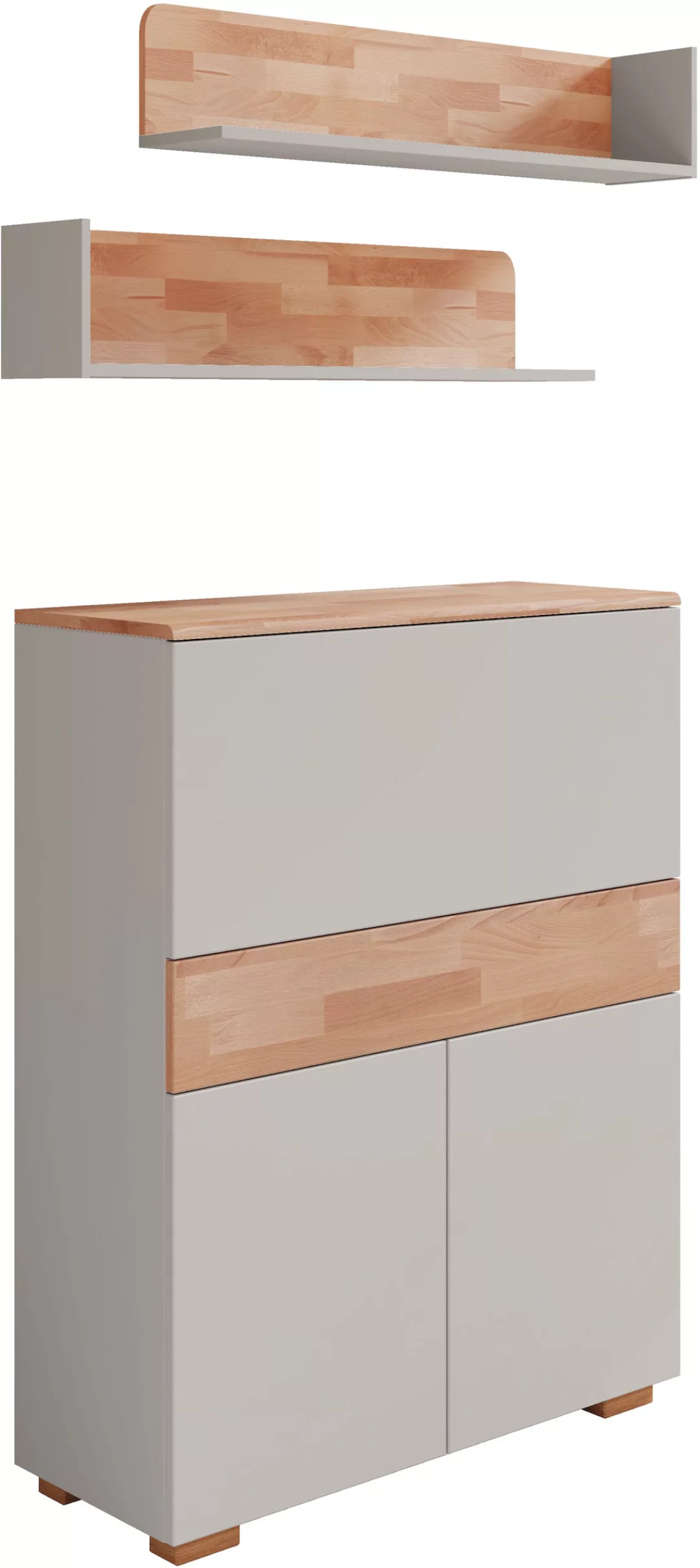 Home affaire Büromöbel-Set, (Set, 3 tlg., Set: Sekretär, 2 Wandregale), Mul günstig online kaufen