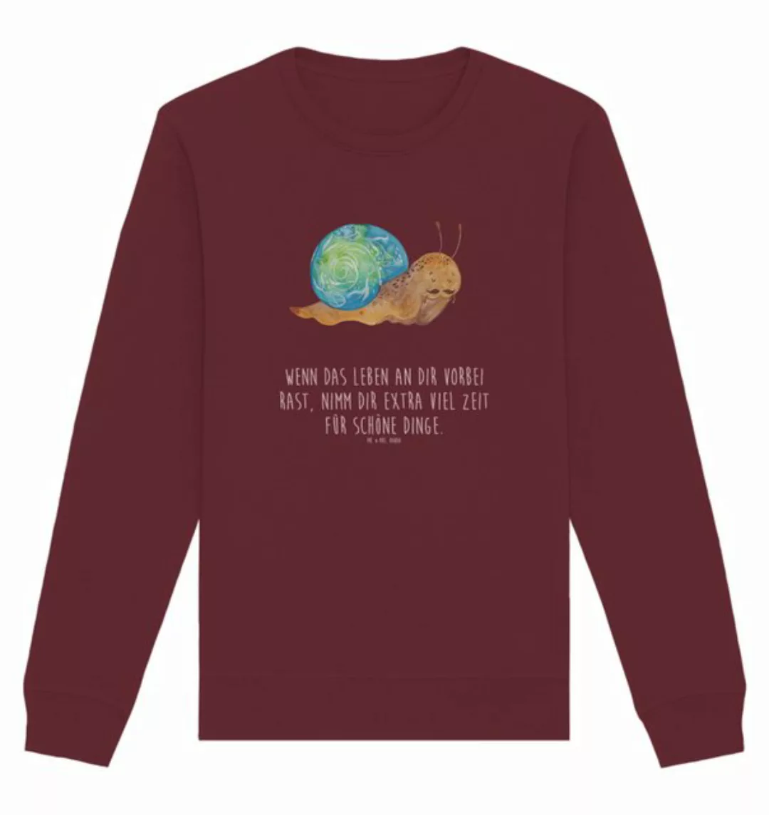 Mr. & Mrs. Panda Longpullover Schnecke Sir Größe S - Burgundy - Geschenk, P günstig online kaufen