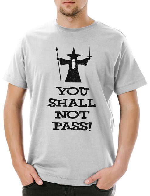 Urban Backwoods Print-Shirt You Shall Not Pass Herren T-Shirt Lord Herr Mov günstig online kaufen