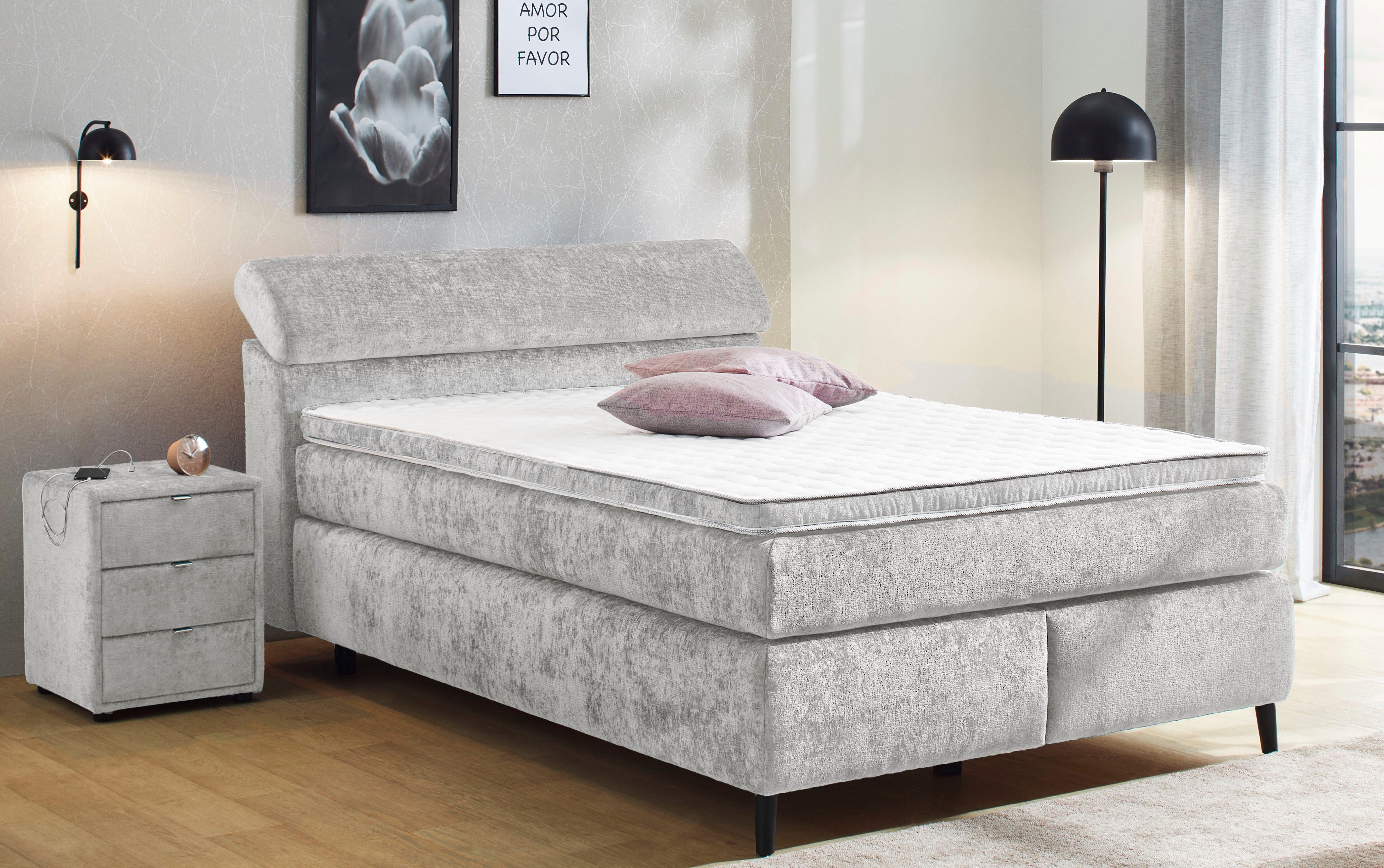 Jockenhöfer Gruppe Boxspringbett "Diva, inkl. 7-Zonen-TTFK-Matratze", Kopft günstig online kaufen