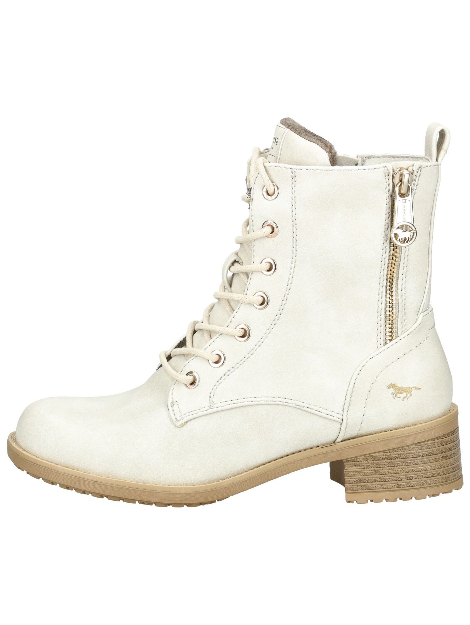 MUSTANG Stiefelette Lederimitat Schnürstiefelette günstig online kaufen