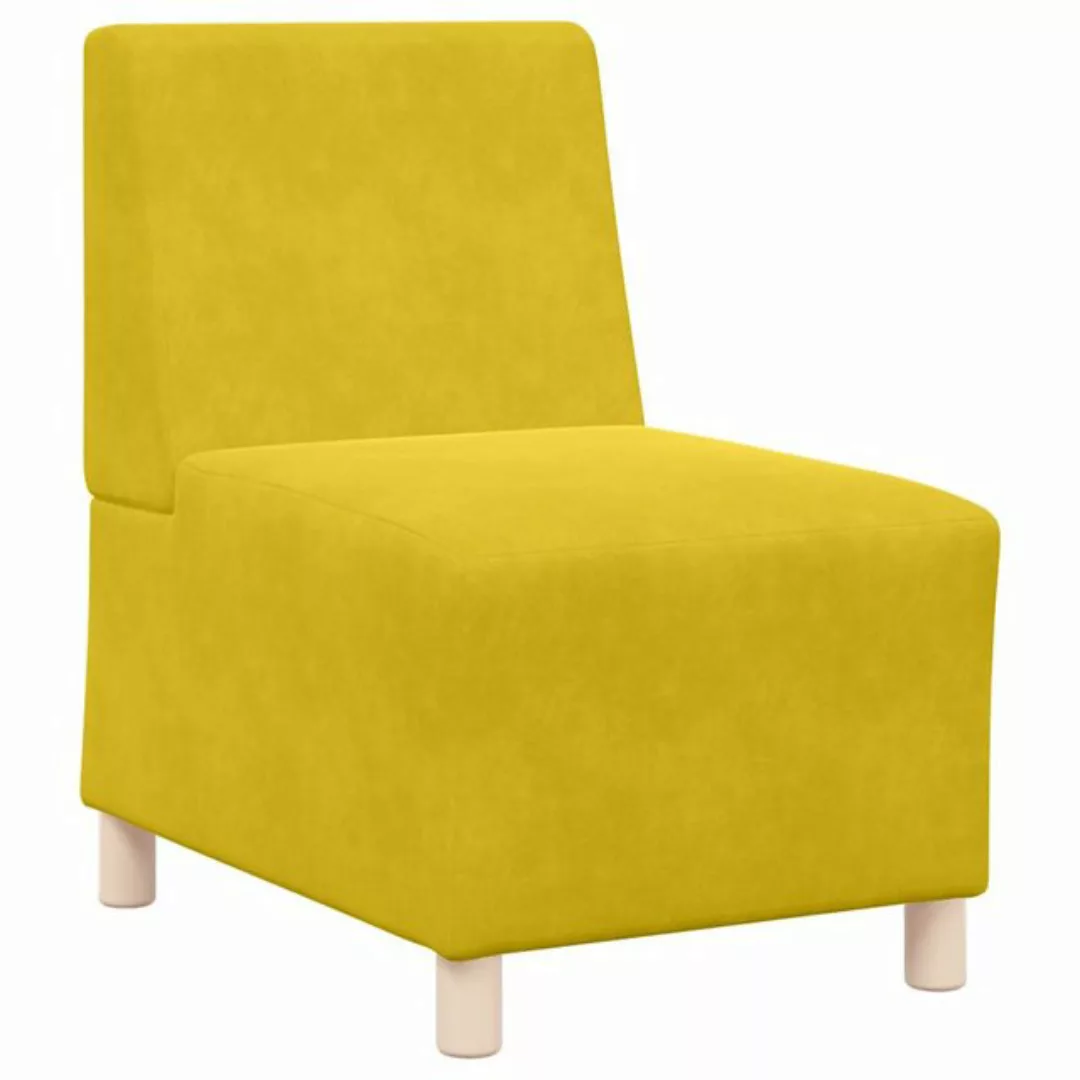 vidaXL Sofa Sessel Gelb 55 cm Samt günstig online kaufen