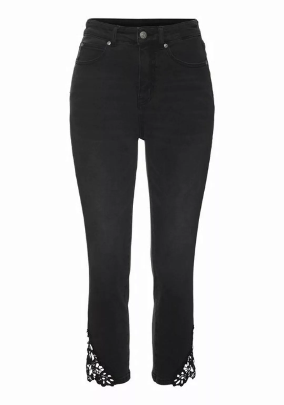 Vivance 7/8-Caprijeans mit Spitzendetail am Saum, Skinny Jeans, modisch günstig online kaufen