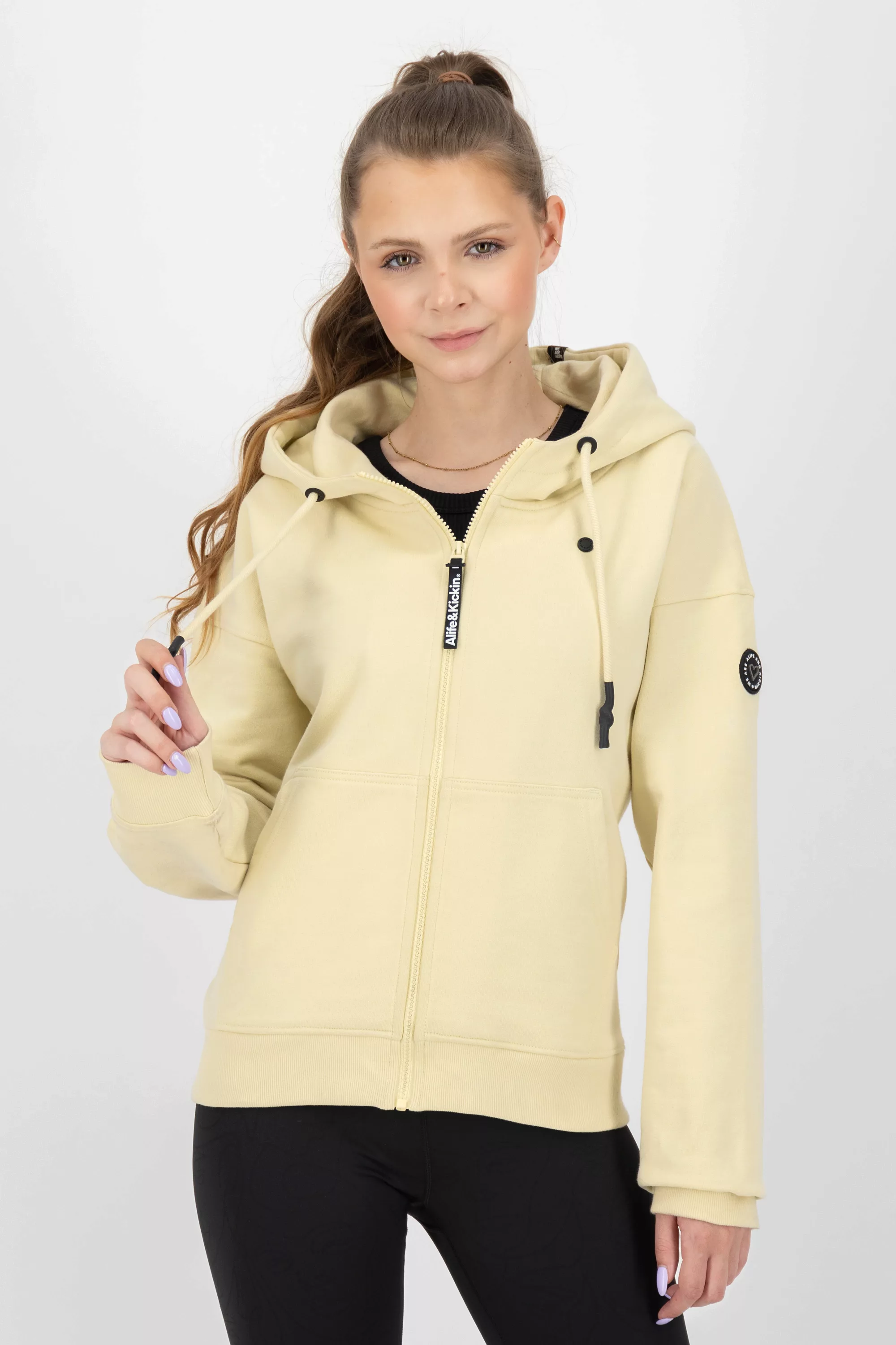 Alife & Kickin Kapuzensweatjacke "Damen TwiggyAK A", Basic Hoodie Kapuzenpu günstig online kaufen