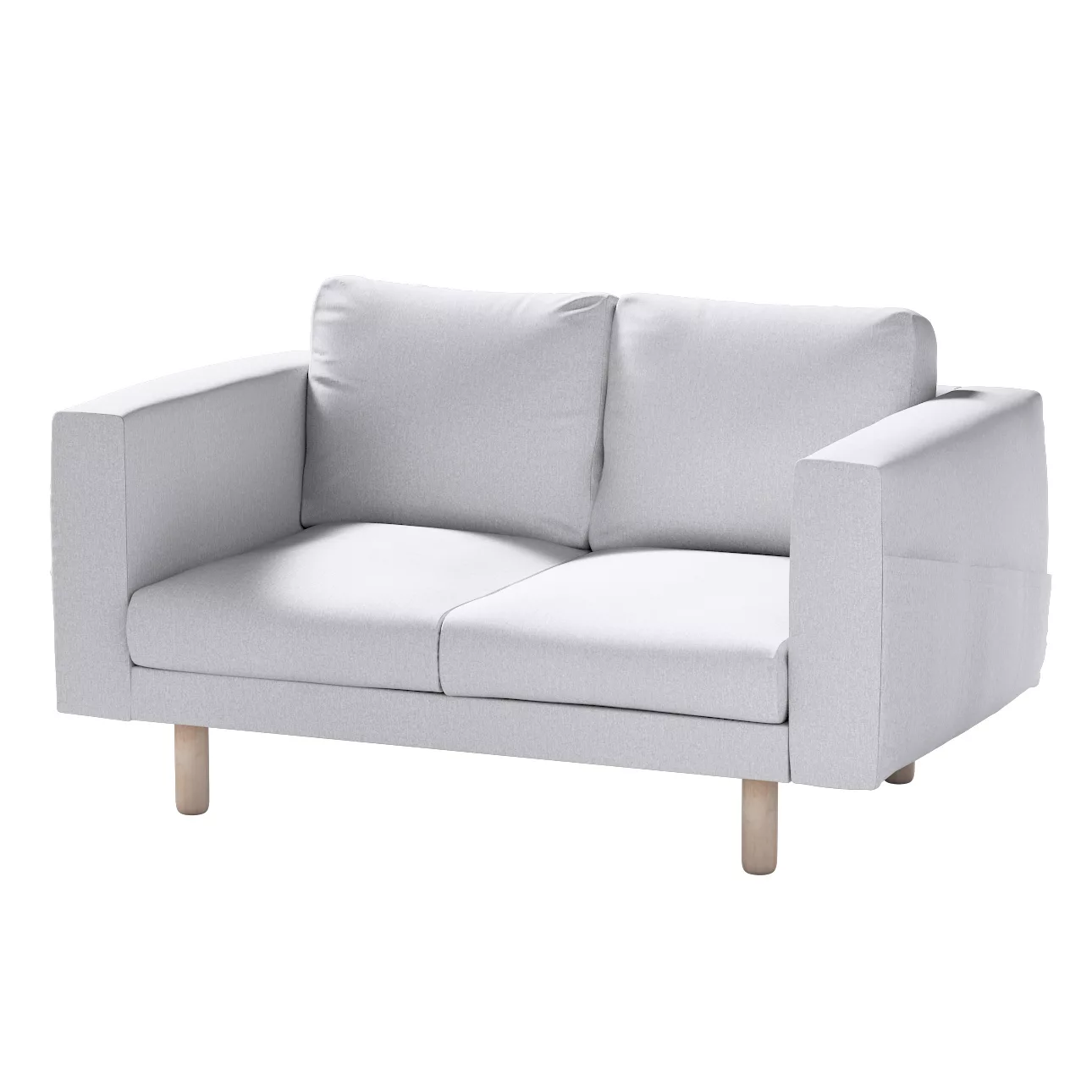 Bezug für Norsborg 2-Sitzer Sofa, hellgrau, Norsborg 2-Sitzer Sofabezug, Am günstig online kaufen